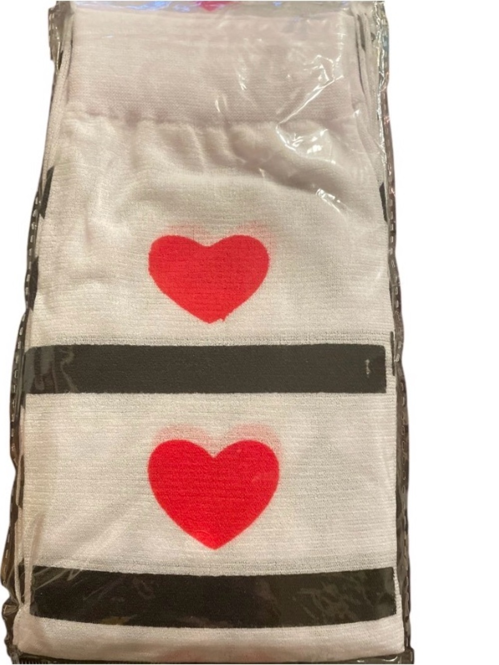 Women’s Stockings with Red Heart Accent